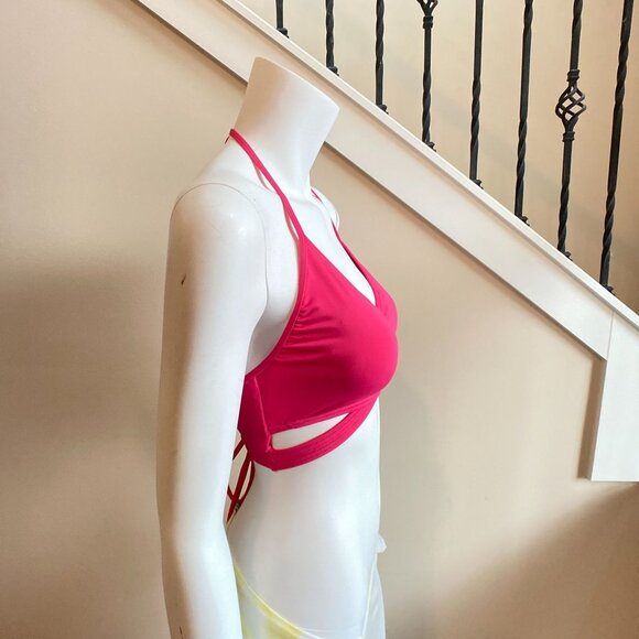 NWT Vince Camuto Women's Swim Top in Dragon Fruit, Size Large - Picture 9 of 14